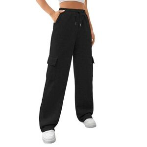 Automate Black Cargo Jogger Pants
